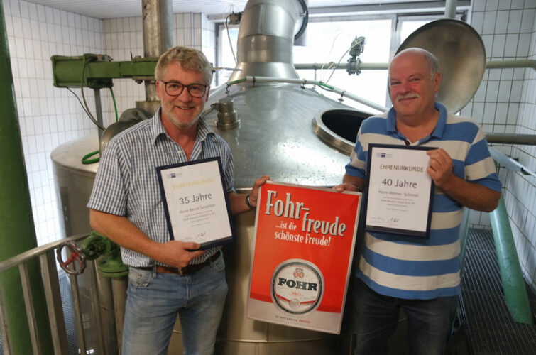 Brauerei Fohr Urkunde